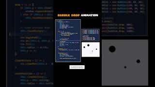 Bubble Drop Animation | Fun with JavaScript & Canvas #shorts