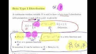 Beta Type I Distribution - Derive the Mean and Variance
