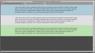Full Width Background with Fixed Width Content (CSS)