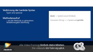 Java 8 Neuerung Tutorial: Lambda-Ausdrücke |video2brain.com