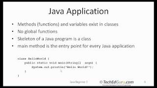 Java Beginner 3 - My First Java Application