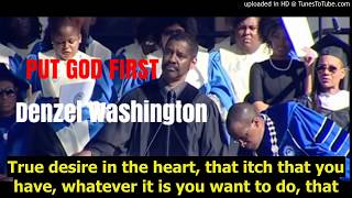 ENGLISH SPEECH | Denzel Washington: Put God First FULL (English Subtitles)