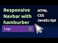 How to Create Responsive Navigation Bar using HTML CSS and JavaScript