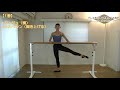 【バレエ】自宅でバーレッスン『初級者編』フルバージョン ballet class for beginners