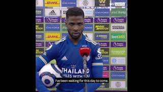 Kelechi Iheanacho dedicating his first ever PL hat-trick to 'all the mothers in the world'