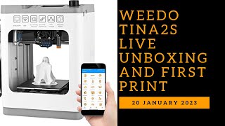 Weedo Tina2S Live Unboxing and First Print