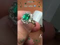 rare old mine colombian emerald u0026 diamond ring. agl certified faint oil. 47ddc emerald colombian