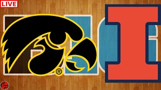 IOWA vs ILLINOIS BIG 10 BASKETBALL LIVE GAME CAST \u0026 AUDIO