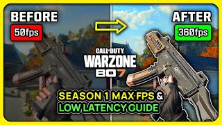 COD BO7/Warzone S1 - Best PC Settings for MAX FPS ✅