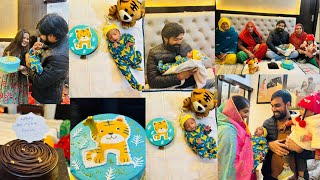 Aviraj 1st Month Birthday Celebration | Avi ki Dress Jesa Banwaya Cake | @nikitashekhawat126