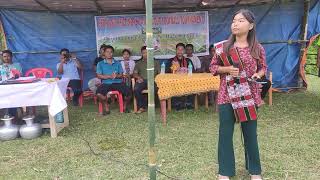 Sertlang prize money football tournament season-05 /20th May 2023 Opening song by :Nk Lalringsani