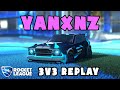 yanxnz Private 3v3 POV #529 - Rocket League Replays