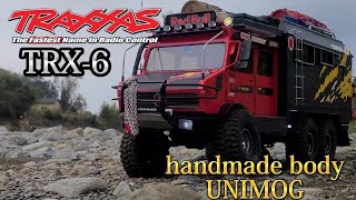 TRAXXAS  TRX-6  handmade body　　UNIMOG radio control