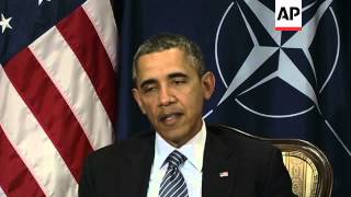 President Obama holds talks with NATO Secretary General, comments on Ukraine