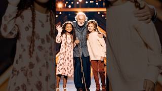 The old man turned into an ox and carried his grown-up granddaughter on his back.#magic #agt #ox