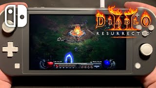 Diablo II: Resurrected on Nintendo Switch Lite