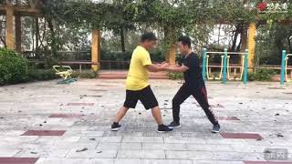 内家拳功力训练技巧——双人撞桩