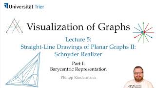 Schnyder Realizers (1/5): Barycentric Representation | Visualization of Graphs - Lecture 5