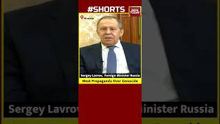 Russian Minister Sergey Lavrov Slams West's Genocide Propaganda | #shorts