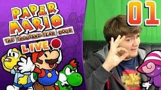 24 HOUR LIVESTREAM?!?!? | Let's Play Paper Mario: The Thousand Year Door LIVE 🔴 w/ Grim (Part 1)