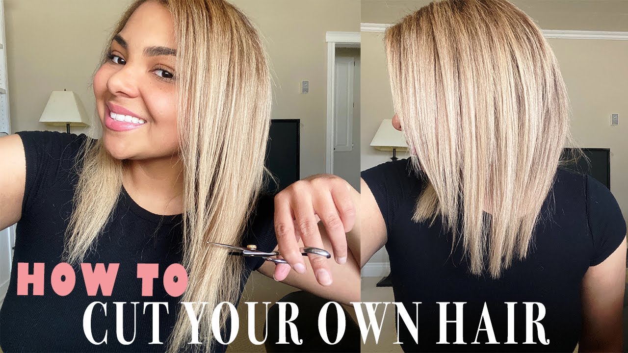 HOW TO CUT YOUR OWN HAIR AT HOME | DIY Layered Haircut Tutorial - YouTube