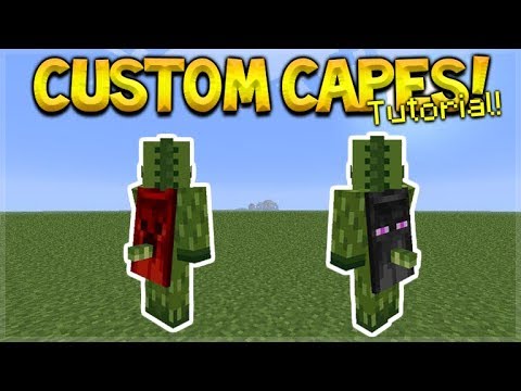 HOW TO USE CUSTOM CAPES IN MCPE 1.2- Minecraft Pocket Edition Custom Capes On YOUR Skin Tutorial HOW TO USE CUSTOM CAPES IN MCPE 1.2- Minecraft Pocket Edition Custom Capes On YOUR Skin Tutorial