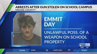 Multiple people arrested after gun was stolen outside Meade County High School, officials say