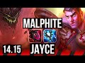 MALPHITE vs JAYCE (TOP) | 6/1/13, 500+ games | EUW Diamond | 14.15