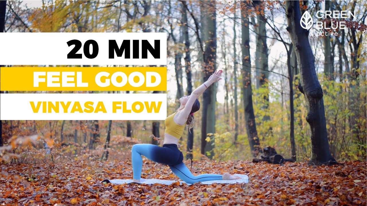 20 Min - FLUID FEEL GOOD VINYASA FLOW (Intermediate) - YouTube