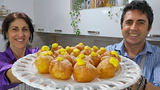 Frittelle di carnevale alla crema - Ricetta