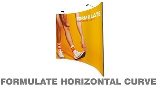 Formulate Horizontal Curve | Fabric Display | Ultima Displays Tv