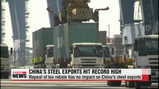 Korean steelmakers expected to suffer amid record-high exports from China   중국 1