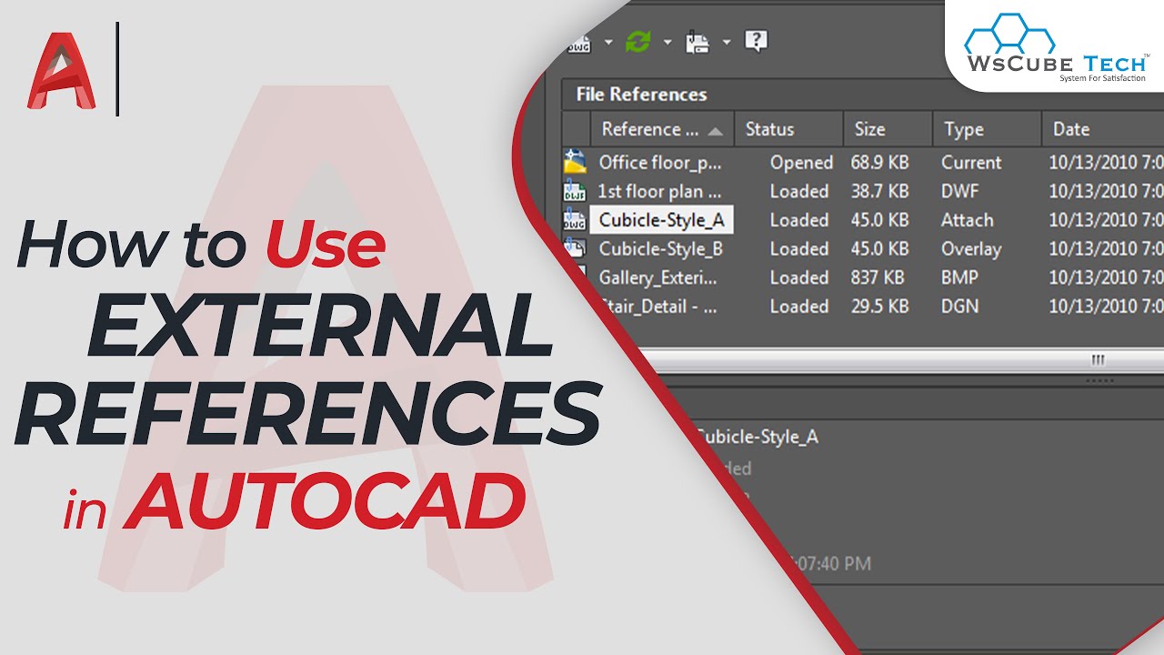 How To Use External References In AutoCAD | AutoCAD Xref Command ...