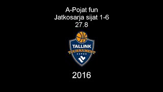 Tallink tournament 2016, A-pojat Fun jatkolohko 1-6 Honka Green 1 - MaSu