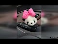 1pc car interior ornaments car mounted gear decorations panda dolls car interior review