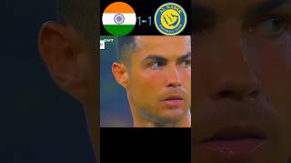 India VS Al Nassr 2024 | Sunil Chhetri VS Ronaldo | #shorts #ytshorts #indiavsalnassr #youtube
