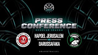 Hapoel Jerusalem v Darüssafaka - Press Conference | Basketball Champions League 2022/23