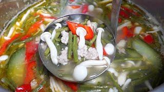 Delicious sour soup || សម្លម្ជូរពីរសាសន៍