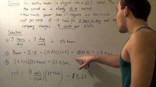 Electric Power Output Example