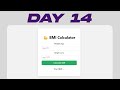 Build a BMI Calculator App in JavaScript | JavaScript Project Day 14