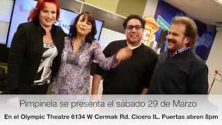 Cesar Osmar y Vicky Aguilera parodeando a Pimpinela en Amor 106.7