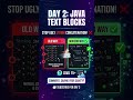 #123 Stop Using String Concatenation for JSON! ❌ Java Text Blocks #Shorts #Java #interviewtechbytes