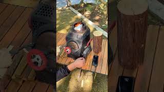 A good helper for garden cooking - smokeless firewood stove #outdoorstove #diy #woodstove