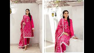 Cross Stitch Mahiri Embroidered Lawn Collection 622 (By MM)