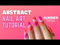 Abstract Nail Art Tutorial | Summer 2021 Nail Trend | AKA Aesthetic Nails or Swirl Nails