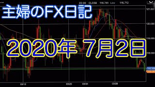 【主婦のFX日記】7月2日 なんとか逃げましたっ！