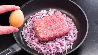 If you have eggs and ground beef, make this easy, quick, and delicious recipe! ASMR