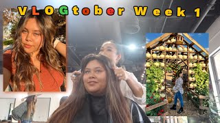 VLOGTOBER WEEK 1 | HAIR TRANSFORMATION, PUMPKIN PATCH, MEAL PREP