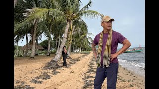 Channa AngKol Beach in Kep Province       ឆ្នេរអង្កោលសមុទ្រនៅខេត្តកែប