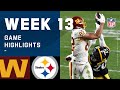 Washington Football Team vs. Steelers Week 13 Highlights | NFL 2020